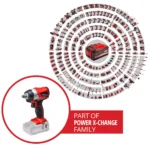 Akumulatorski udarni nasadni odvijač EINHELL TP-CW 18 Li BL-Solo - Slika 2