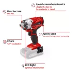 Akumulatorski udarni odvijac EINHELL TE-CI 18-1 Li-Solo - Slika 3