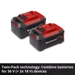 Komplet dve PXC baterije Power-X-Change Twinpack 18V 2x5,2Ah EINHELL - Slika 5