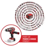 Akumulatorska udarna bušilica EINHELL TP-CD 18/80 Li-i BL - Solo - Slika 2