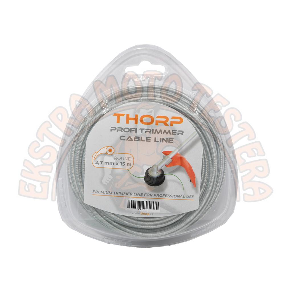 PVC konac fi 2,7x15 m okrugli sa sajlom THORP PROFI LINE PVC konac fi 2,7x15 m okrugli sa sajlom THORP PROFI LINE