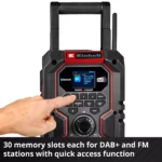 Akumulatorski digitalni i FM radio i BT zvučnik EINHELL TE-CR 18 LI DAB+/FM/BT-SOLO - Slika 6