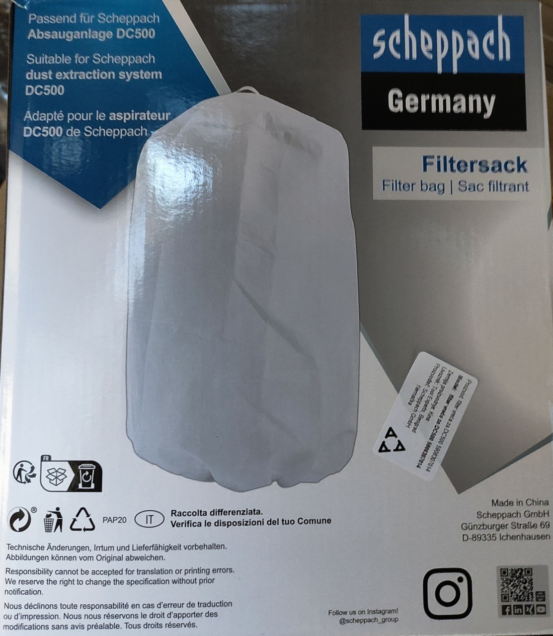filter-vreca-kesa-za-dc500-5906307014-scheppach8923924 Filter vreća ( kesa ) za DC500 5906307014 Scheppach - Slika 1