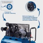 Kompresor za vazduh 100L 10bar HC550TC 400V Scheppach - Slika 3