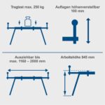 Postolje- stativ za potezne cirkulare UMF2000 Scheppach - Slika 3