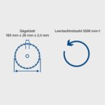 Potapajući cirkular PL55 160mm 1200W Scheppach - Slika 6