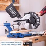 Potezno preklopna testera 254mm sa 2 lista HM254 Scheppach - Slika 3