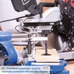 Preklopna testera 216mm HM216 2000W + 2 lista testere Scheppach - Slika 4