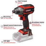 Akumulatorski udarni odvijač EINHELL TP-CI 18/220 Li BL - Solo - Slika 10