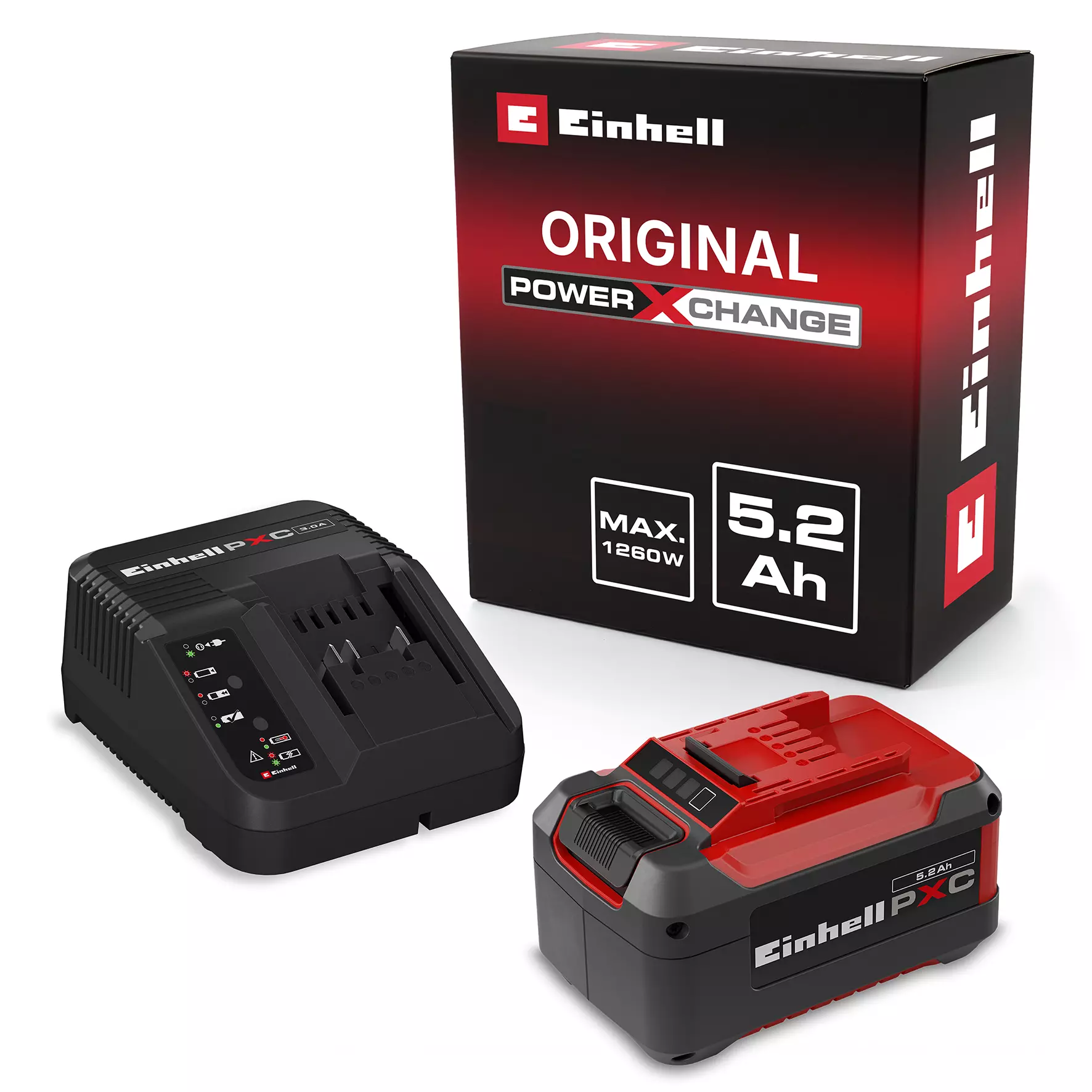 -FJPG-FWEBP Komplet baterija i punjac PXC Starter Set 18V 5,2 Ah PXC Starter-Kit EINHELL - Slika 1
